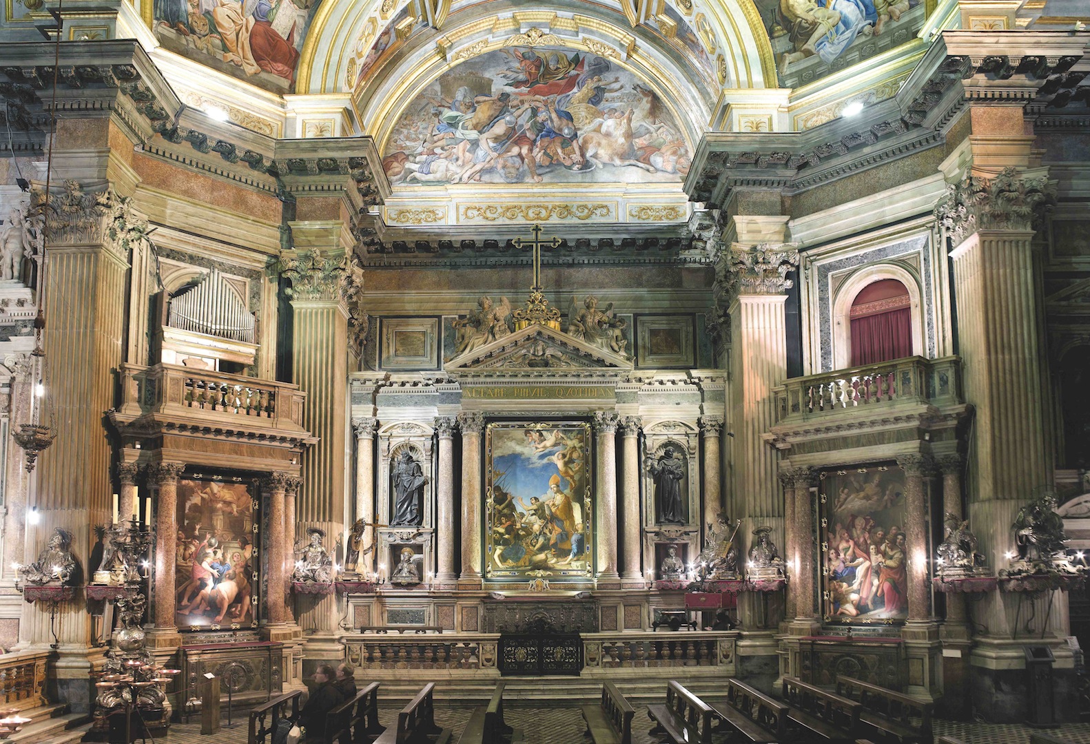 Vue de la chapelle du trésor de San Gennaro, Cathédrale, Naples. © droits réservés