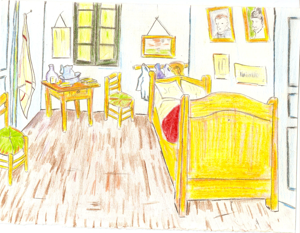 inspiré de La chambre de Van Gogh à Arles, 1888