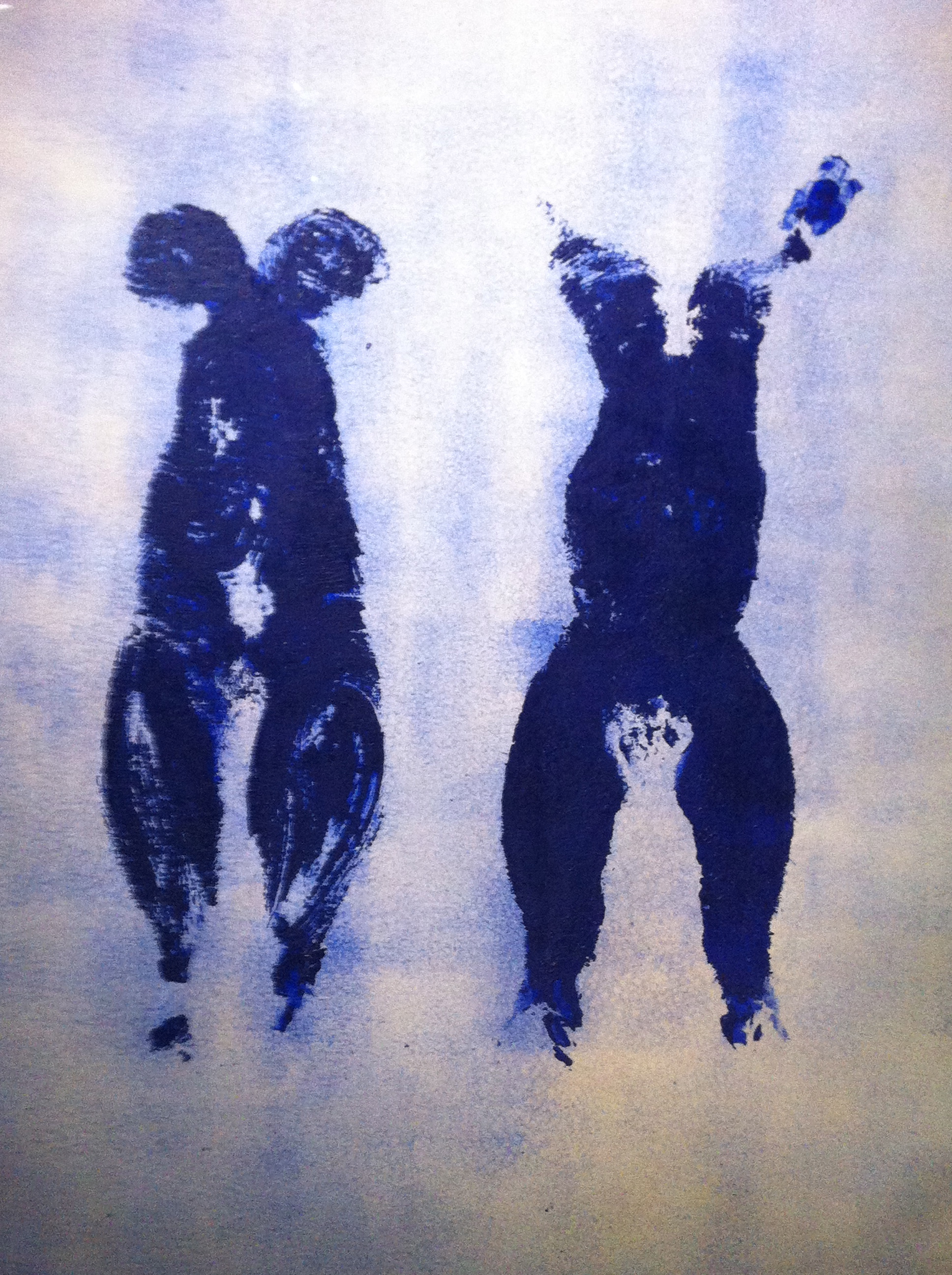 Yves Klein, Anthropométrie (ANT 110), France, Paris, 1960, pigments sur papier marouflé sur toile