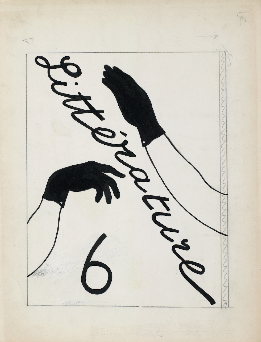 Ces mains gantées de noir illustrent un numéro rendant compte des premières séances de sommeil établies par Breton sous le titre d'"Entrée des médiums". Parmi les rédacteurs les plus inspirés, Robert Desnos, que l'objectif de Man Ray surprend plus d'une fois endormi.