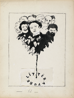 Pour ce numéro, Picabia propose un bouquet d'intellectuels peu considérés dans la société littéraire parisienne, parmi lesquels Jean Cocteau, Paul Morand et Marcel Proust, que Man Ray photographie quelques heures après sa mort. Autant de cibles régulièrement visées par "Littérature".