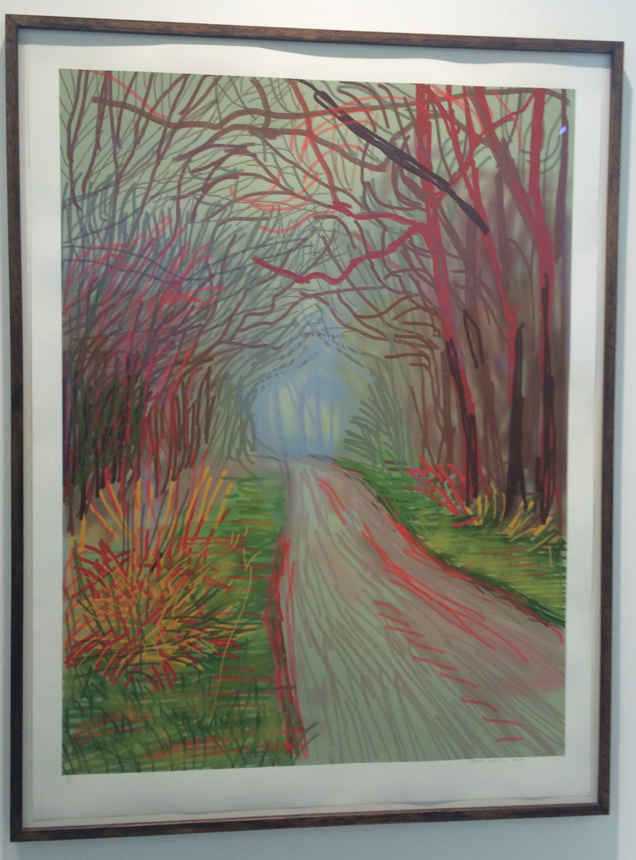 David Hockney, "The Arrival of Spring in Woldgate, East Yorkshire", 2011