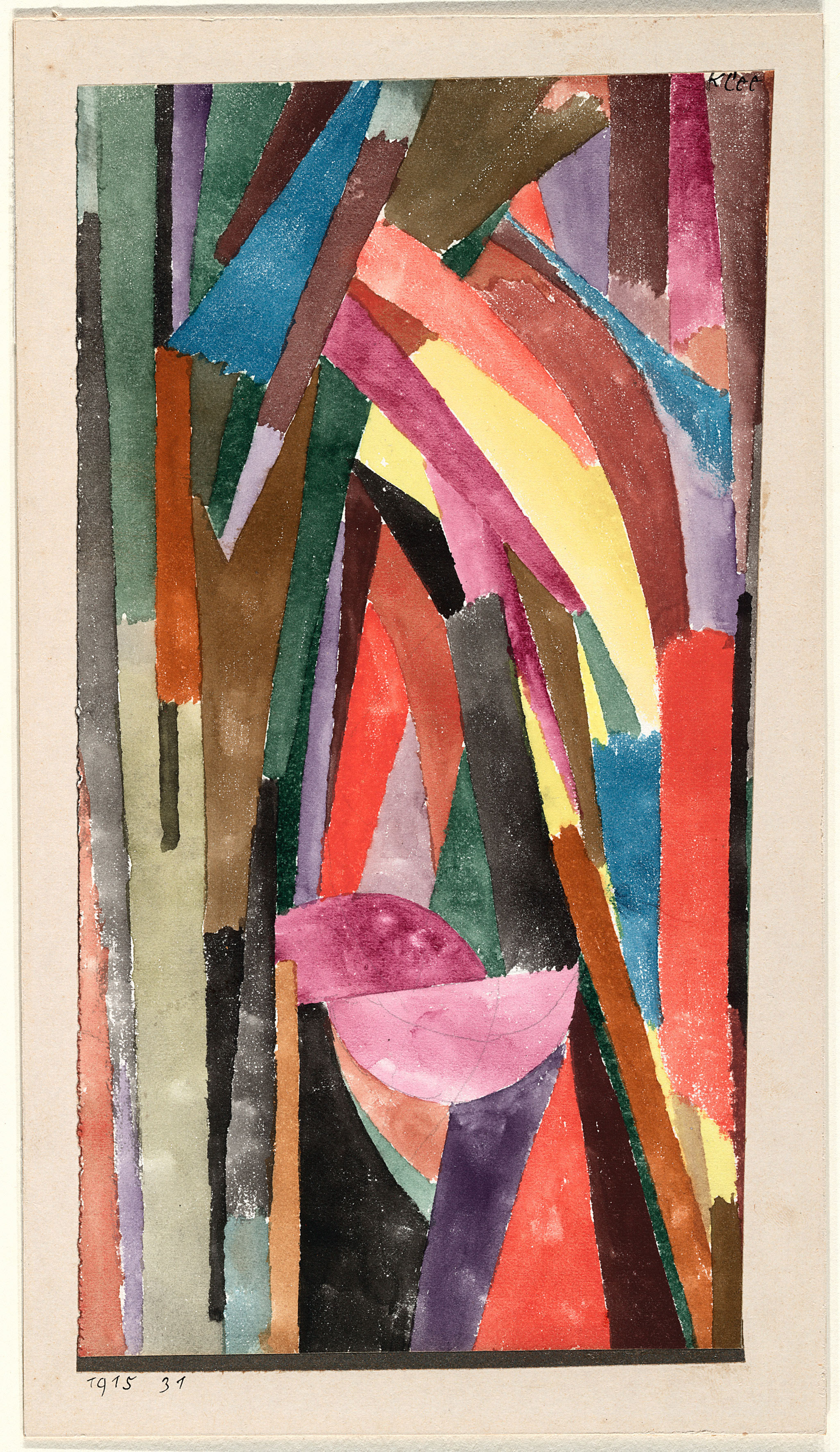 PAUL KLEE (Lustig) [Lachende Gothik] [(Drôle) [Gothique joyeux]], 1915