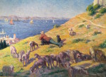 Maximilien Luce, Le Berger observant la mer, 1905-06