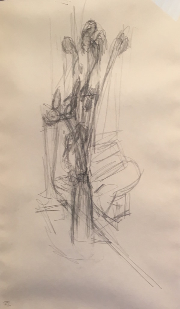 ALberto Giacometti, Fleurs dans un vase, 1946